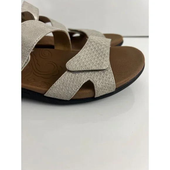 Rockport Women Ridge Asymmetrical Sandals Metallic Gold Size 8.5 - Picture 9 of 12